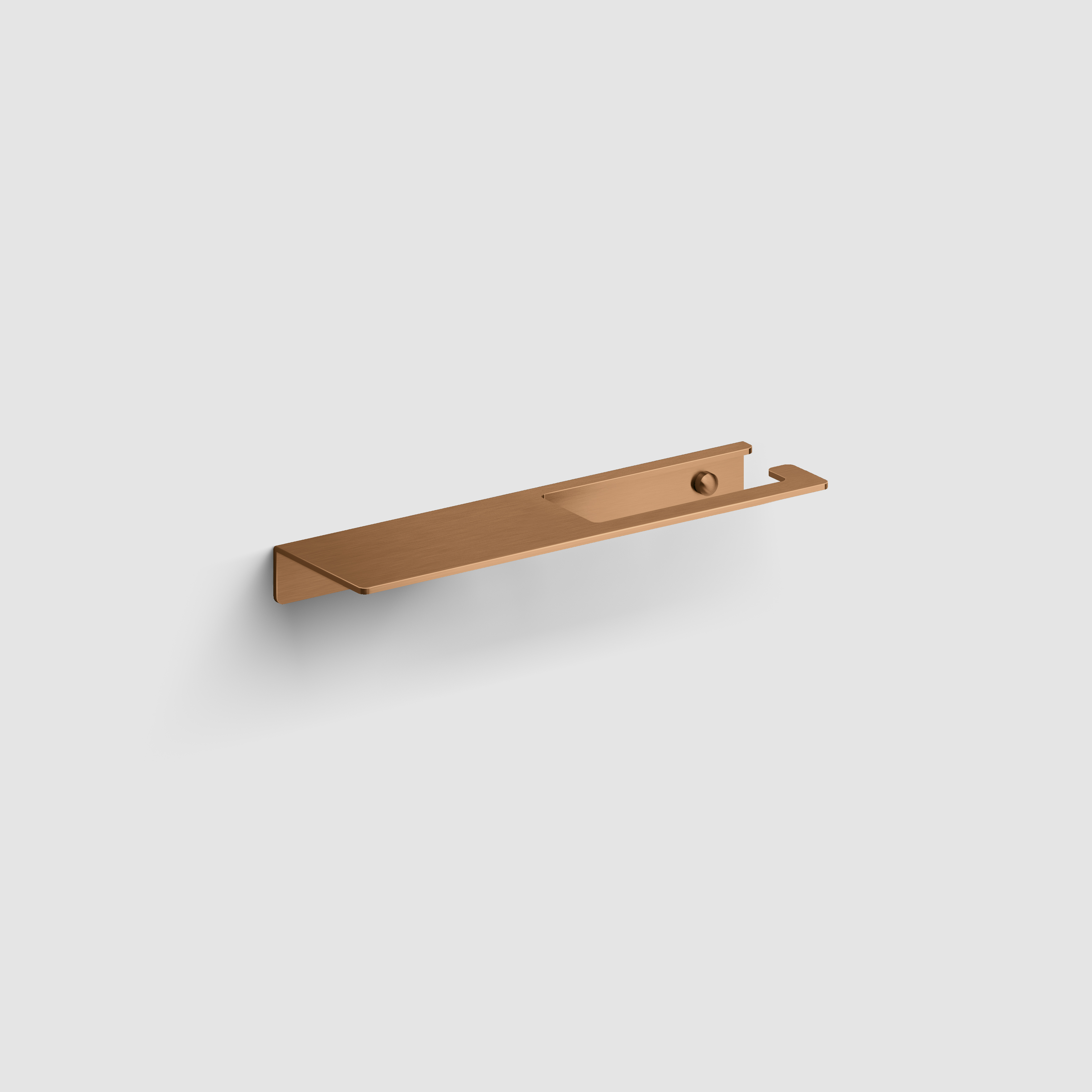 Clou Fold toiletrolhouder met planchet brons geborsteld PVD CL/09.04028.83
